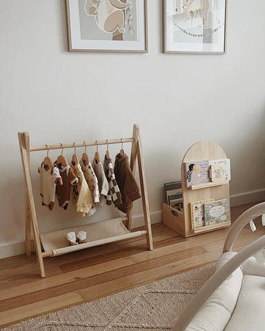 Bundle - Arched Bookshelf + Toddler Clothing Rack