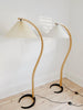 Cloud Rocker + Pleated Floor Lamp