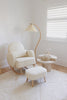 Cloud Rocker + Pleated Floor Lamp