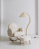 Cloud Rocker + Pleated Floor Lamp