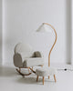 Cloud Rocker + Pleated Floor Lamp